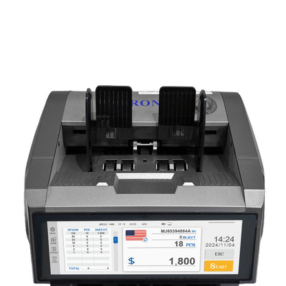 CRONY SH-209Q Mix Value Money sorter with Inbuilt Printer with Printer 1500 pcs per minute UV MG MT IR Detection 7.84 inch TFT Display