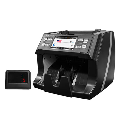 CRONY SH-23D Currency Counter with 4.3 inch TFT Touch Display UV MG MT IR Detection USB Type C LAN Port Printer Support Currency Customization