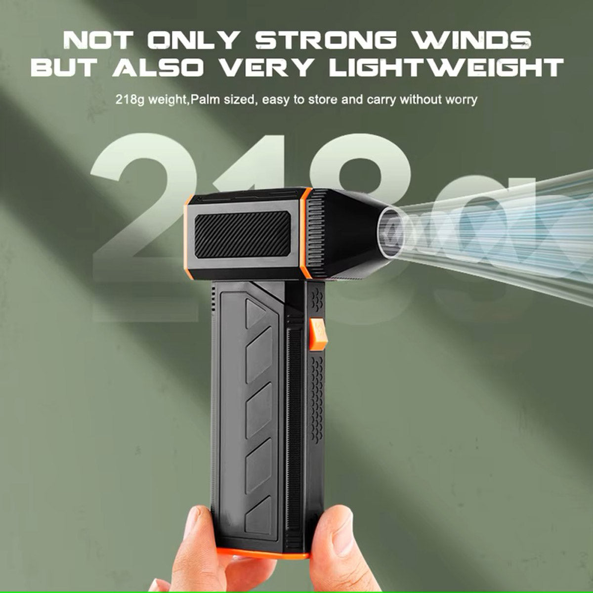 CRONY F31 Super Fower Turbo Fan 130000RPM Jet Fan Super Power Turbo Fan Compressed Air Duster 3 Gear Electric Fan Violent Fan For Household Cleaning Tool