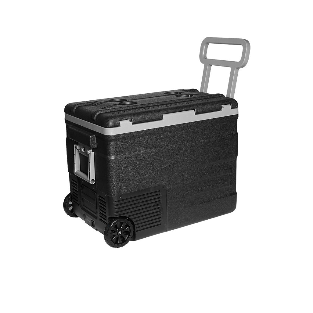 CRONY Car Refrigerator 45L U45 Car Refrigerator 12V/24V Home & Car Dual Use -20°C Freezing LED Panel Portable Wheels