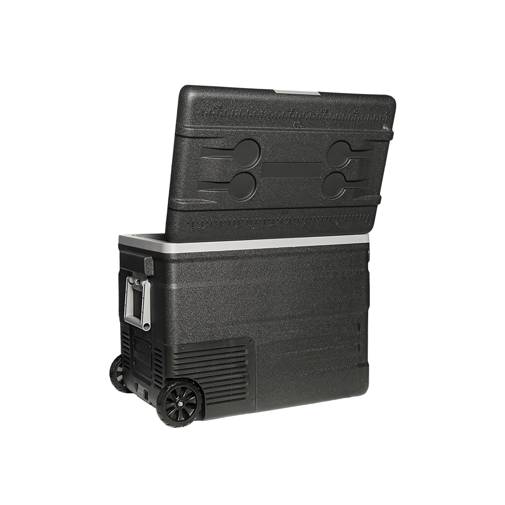 CRONY Car Refrigerator 45L U45 Car Refrigerator 12V/24V Home & Car Dual Use -20°C Freezing LED Panel Portable Wheels