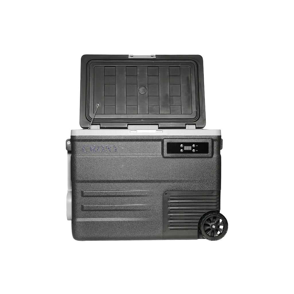 CRONY Car Refrigerator 45L U45 Car Refrigerator 12V/24V Home & Car Dual Use -20°C Freezing LED Panel Portable Wheels