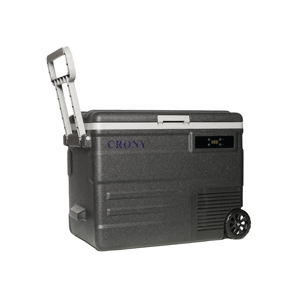 CRONY Car Refrigerator 45L U45 Car Refrigerator 12V/24V Home & Car Dual Use -20°C Freezing LED Panel Portable Wheels