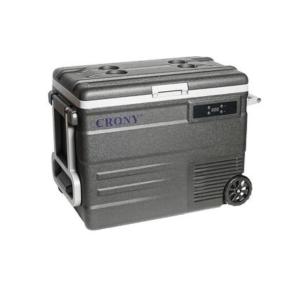 CRONY Car Refrigerator 45L U45 Car Refrigerator 12V/24V Home & Car Dual Use -20°C Freezing LED Panel Portable Wheels