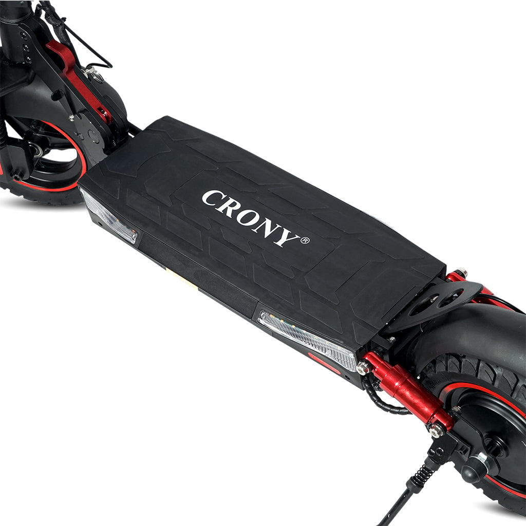 CRONY V10 Big LCD Display Electric Scooter - Black with Smart Lock & App /upto 65 Km/H Maximum Speed, 35km Travel Distance, 10 Inch Tires.