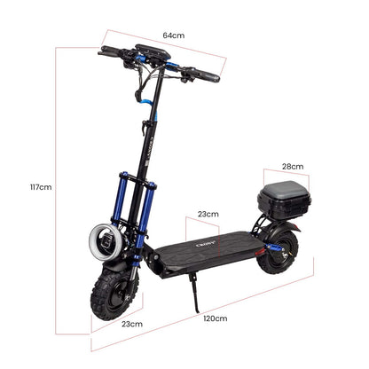 CRONY V18 Electric Scooter Foldable Adult E Scooter Big LCD Display