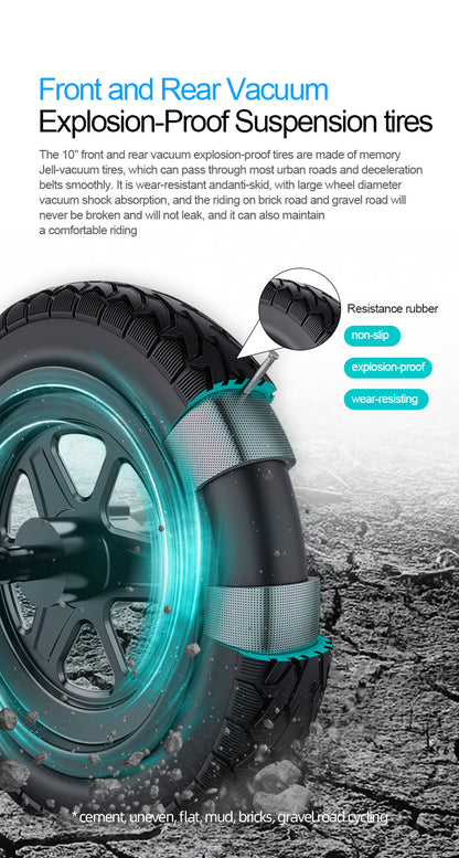 CRONY X9 Plus Electric Scooter Aluminum Alloy Frame Black