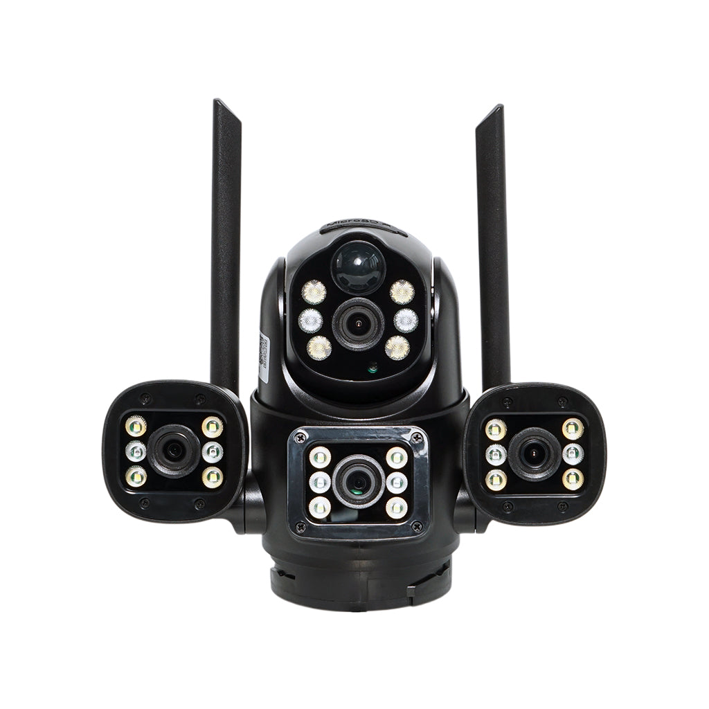 CRONY XA11-WIFI-4K（V380 PRO APP）Solar street light 3 Head Camera
