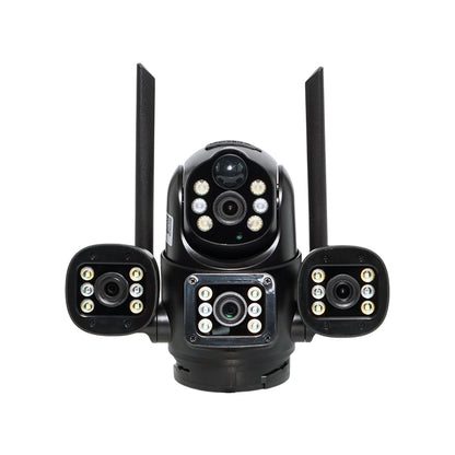 CRONY XA11-WIFI-4K（V380 PRO APP）Solar street light 3 Head Camera