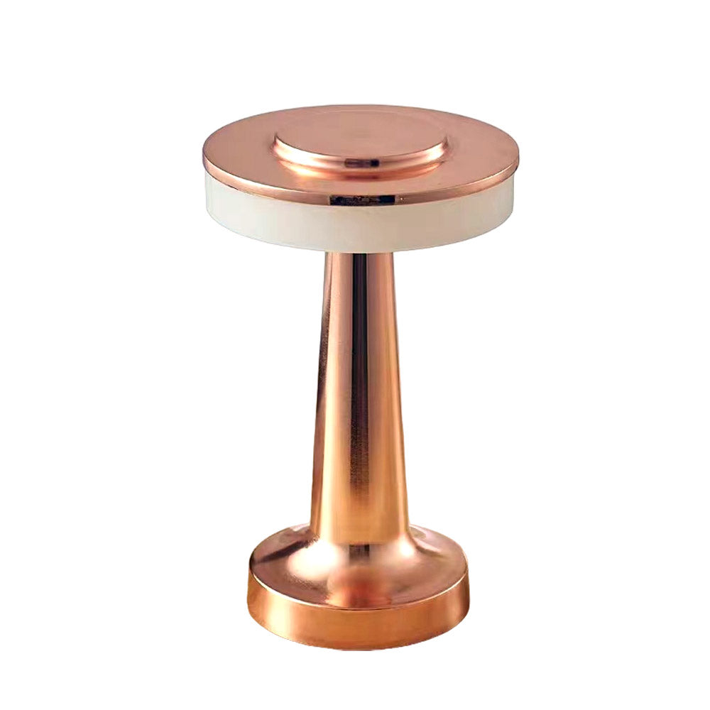 CRONY Trapezoidal Table Lamp(Rose Gold)Three color dimming Flat Table Lamp (Rose Gold) Three color dimming