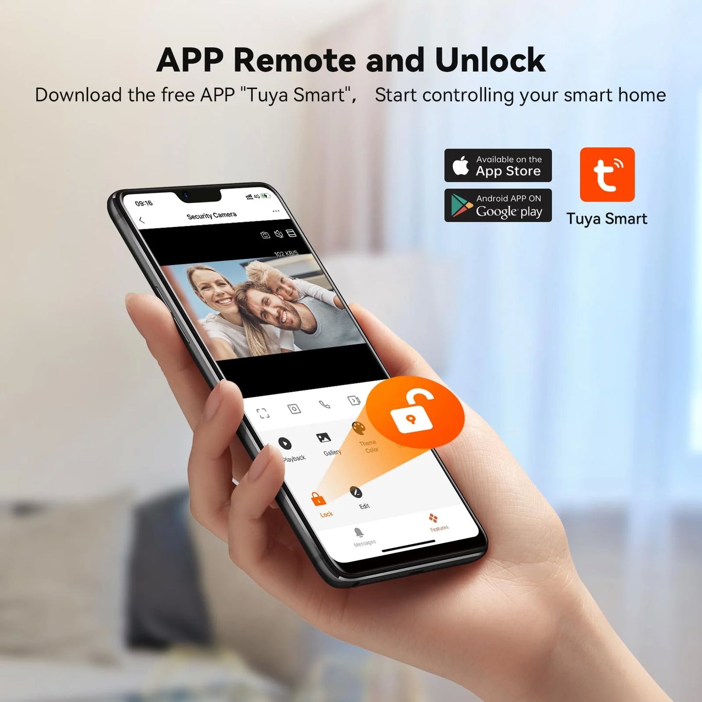 CRONY TL-AH708-B3 Tuya Smart wireless video door phone Wireless Video Intercom System Wire Free Doorbell Camera with 7" Touch Screen Monitor 1080P HD Door bell