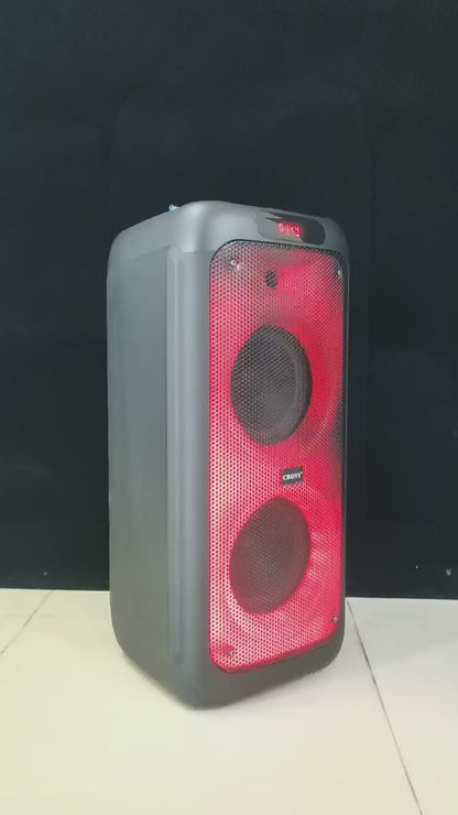 مكبر صوت كروني RX-8280 مقاس 8 بوصة عربة محمولة وبطارية كبيرة الطاقة مكبرات صوت دي جي باس مكبر صوت خارجي احترافي نشط