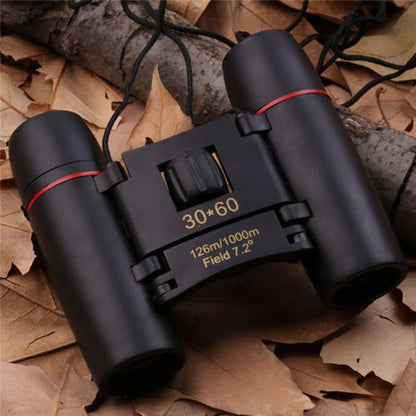 30*60 Binocular 30x60 day and night camping travel vision spotting scope optical folding HD binoculars - Edragonmall.com