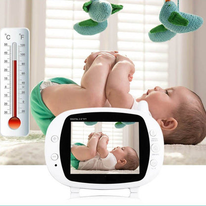 3.5inch TFT LCD Baby Monitor Wireless TFT LCD Video with Night Vision - Edragonmall.com
