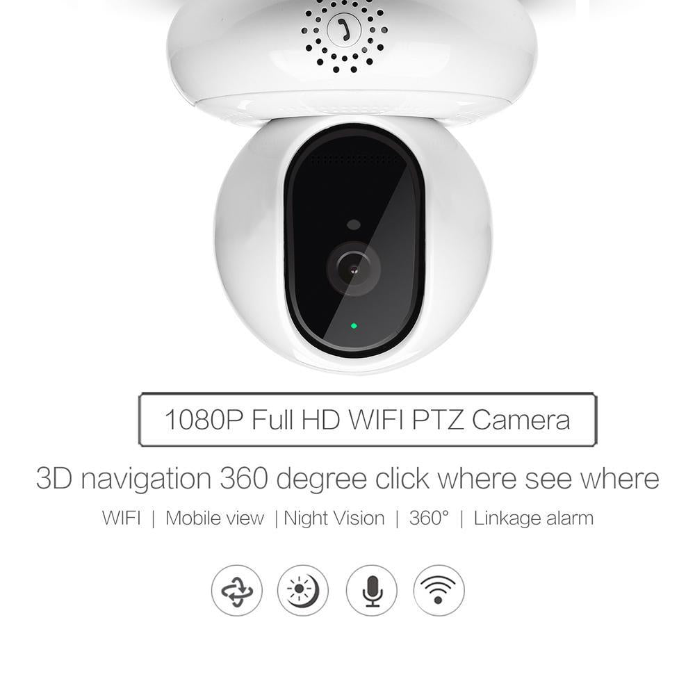 360eyeS EC67-R11 APP HD 1080P WIFI Security Smart Home Camera Internet Network H.264 Video PTZ Camera IP P2P IR Night Vision Kid Monitor - Edragonmall.com