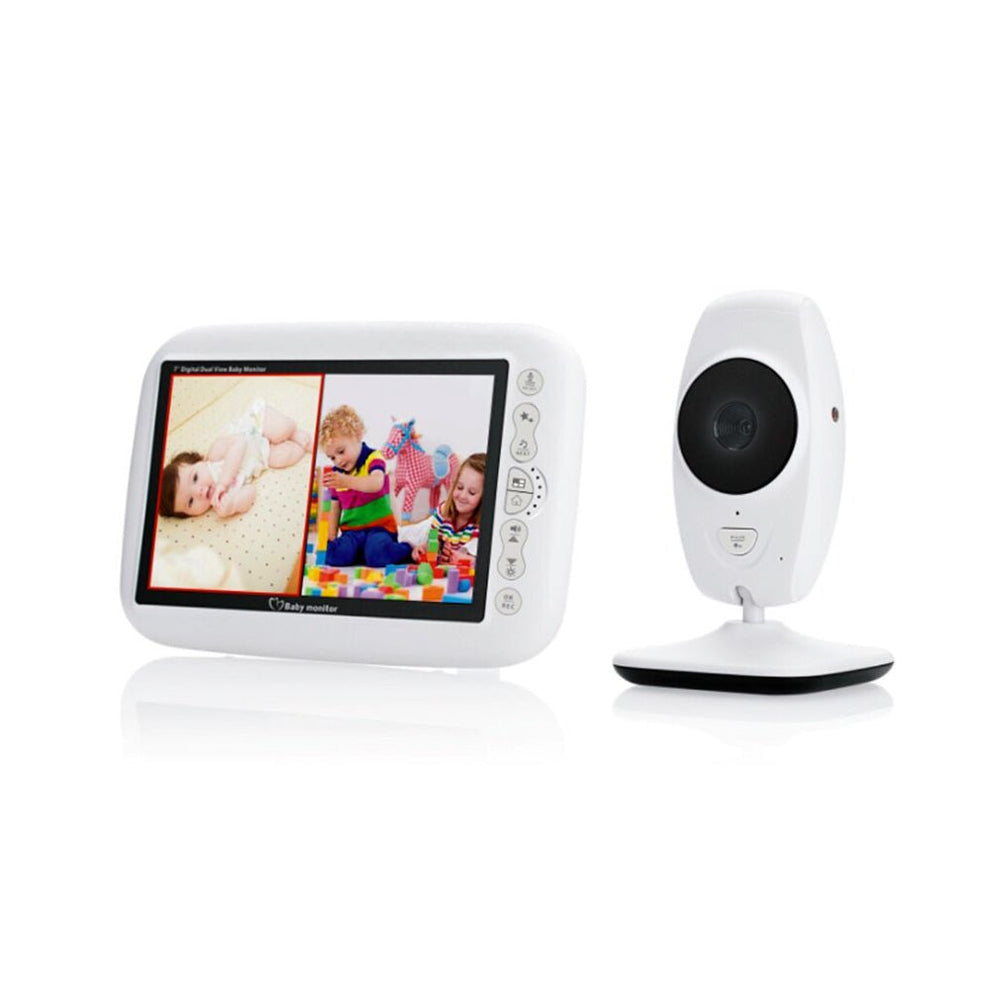7inch TFT LCD Baby Monitor Infrared Night Vision IR LED Temperature De ...