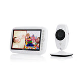 7inch TFT LCD Baby Monitor Infrared Night Vision IR LED Temperature Detection Two Way Talk Baby Camera - Edragonmall.com