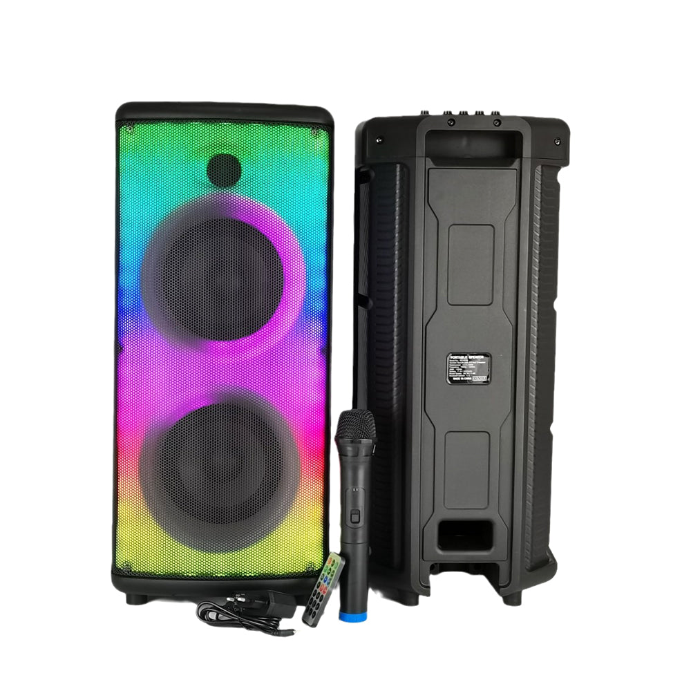 CRONY RX-6238 big  power disco light loud speaker wireless with bass echo treble rechargeable battery karaoke speaker