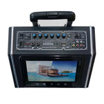 A109DPI speaker Square dance sound outdoor pull rod audio box with wireless microphone video playback - Edragonmall.com