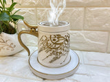Bakhoor Big teacup Bukhoor Dukhoon Portable Incense Burner-green - Edragonmall.com