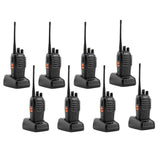 Baofeng 5W 8 Pcs Walkie Talkies BF-888S  Handheld Two Way Radios Battery and Charger 2-4 KM