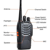 Baofeng 5W 8 Pcs Walkie Talkies BF-888S  Handheld Two Way Radios Battery and Charger 2-4 KM