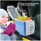 Car Icebox 7.5L Dual Function Mini Car Refrigerator Food and Beverage Cooler and Warmer