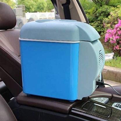 صندوق ثلج للسيارة سعة 7.5 لتر مزدوج الوظيفة، ثلاجة صغيرة للسيارة، مبرد ودافئ للأطعمة والمشروبات