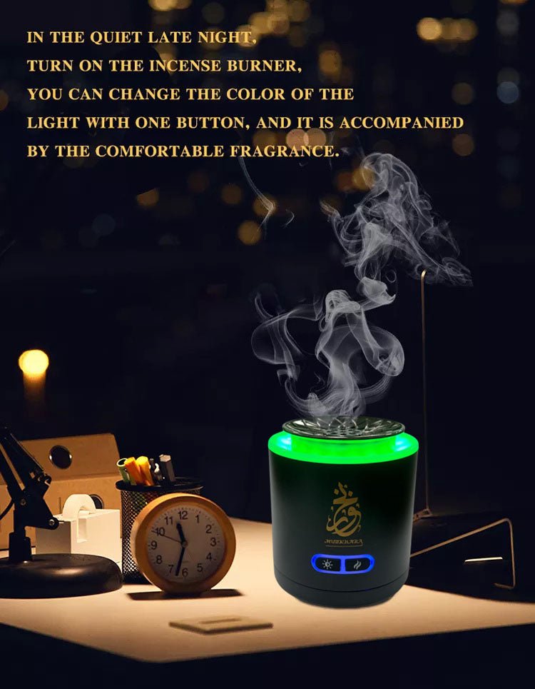 CRONY 004 Round Bukhoor electric bakhoor Luxury Incense Burner - Edragonmall.com