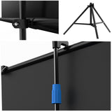CRONY 100”projector screen with stand Portable Foldable Projection Movie Screen Fabric - Edragonmall.com