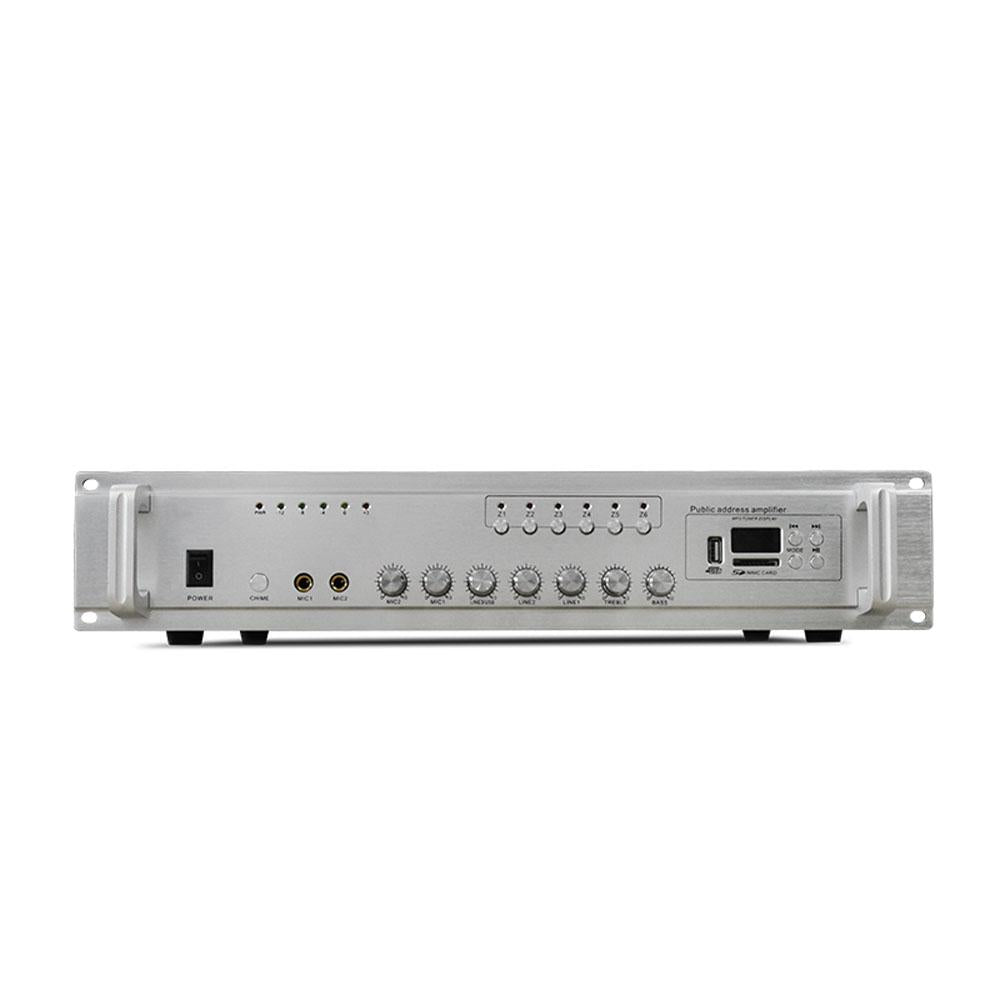 CRONY 120w Constant Voltage Amplifier With Usb/sd Card Function Ceiling Speaker Amplifier Public Broadcast Amplifier Host-pa-usb120w6p - Edragonmall.com