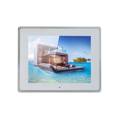 Crony 12inch Photo Frame with High Resolution and Widescreen LCD, Music and HD Video | white - Edragonmall.com