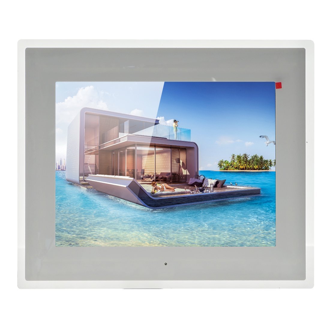 Crony 15 inch Digital Photo Frame , TFT LCD with High Resolution -White - Edragonmall.com
