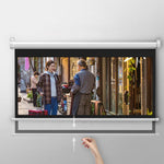 CRONY 150 Inch 4:3 Anti-Light Projection Screen Widescreen Projector Manual Pull Down Projection Screen - Edragonmall.com