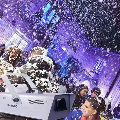 CRONY 1500W Snow Machine Fake Snowflake Effect Storm Blizzard Blower with Wired Control Snow Winter Machine - Edragonmall.com