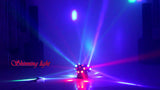 CRONY 18PCS*10W LED Moving 3 Head Light With Laser DJ laser stage lighting beam dmx led dj light bar ktv effect lights - Edragonmall.com