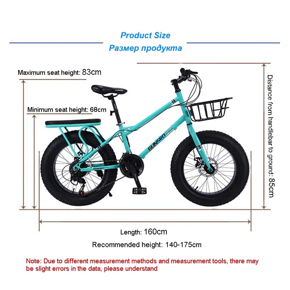 CRONY 22 inch sand electric vehicle Outdoor desert riding electric bicycle | BLUE - Edragonmall.com