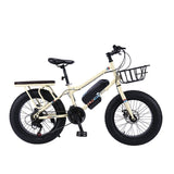 CRONY 22 inch sand electric vehicle Outdoor desert riding electric bicycle | cream color - Edragonmall.com
