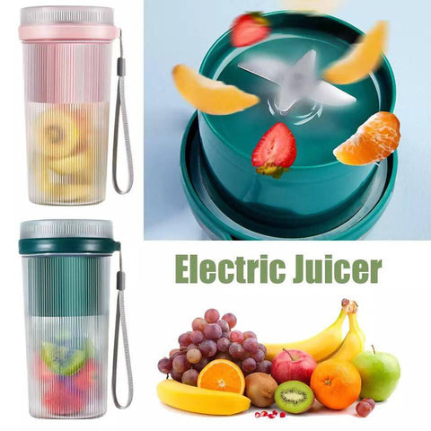 USB Rechargeable 300ML Portable Fruit Juicer Mixer Vegetable