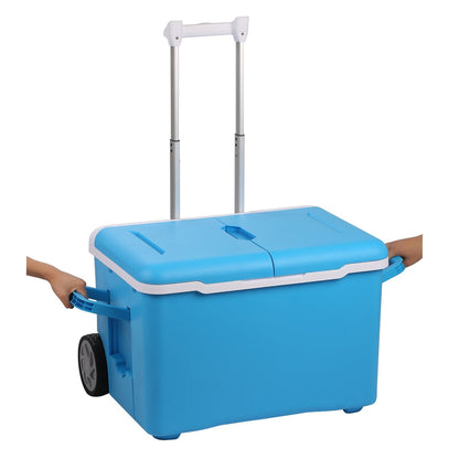 Crony 36L Hand pull refrigerator with BT speaker blue color - Edragonmall.com