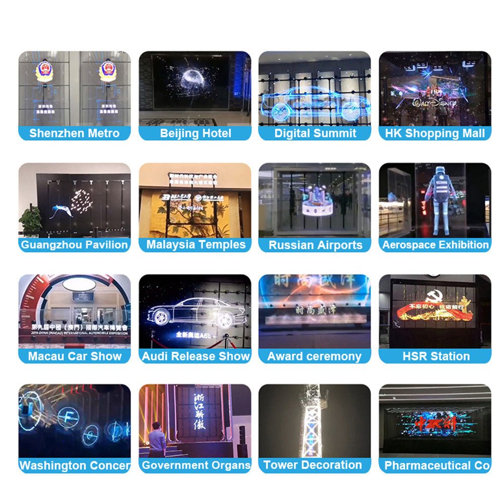 CRONY 3D Hologram Advertising 65cm Fan Screen with Stitching WiFi APP Control 3D holographic Fan 3D Advertising LED display Can be combined - Edragonmall.com
