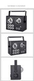CRONY 4-in-1 dyed water pattern effect lamp Laser dj strobe lightStage Light Disco DJ Party Lights KTV Projector Colorfu Effect Light - Edragonmall.com