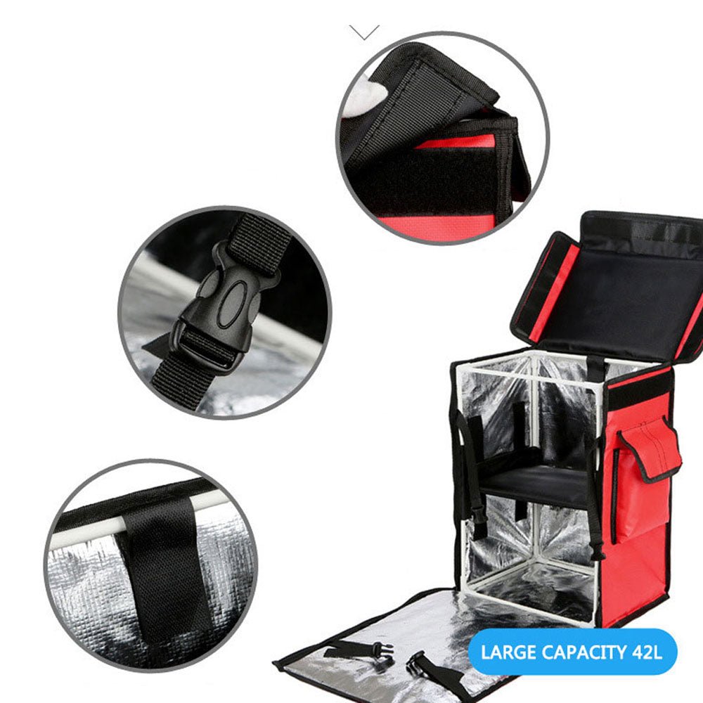 CRONY 42L Delivery package C Insulation Refrigerator Cake Takeaway Box Waterproof Cooler Bag Thermal Delivery Bags For Food - Edragonmall.com