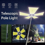 CRONY 5LED Fishing Light 360°Light Outdoor Telescopic Camping Rod Floodlight COB Lamp with Fishing Rod Perfect - Edragonmall.com