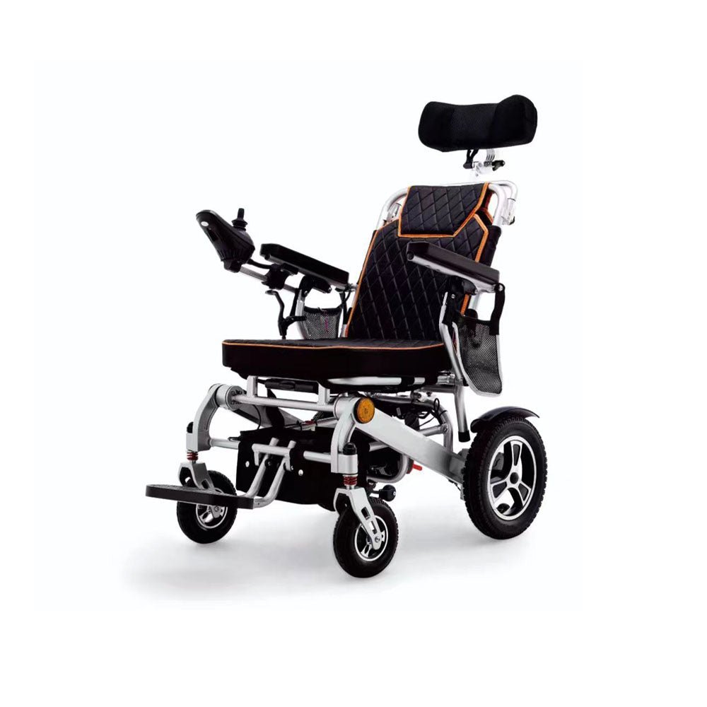 CRONY 6019 Electric wheelchair High back with flatlay Electric Wheelchair for Adults, All Terrain Lightweight Foldable Wheelchairs - Edragonmall.com