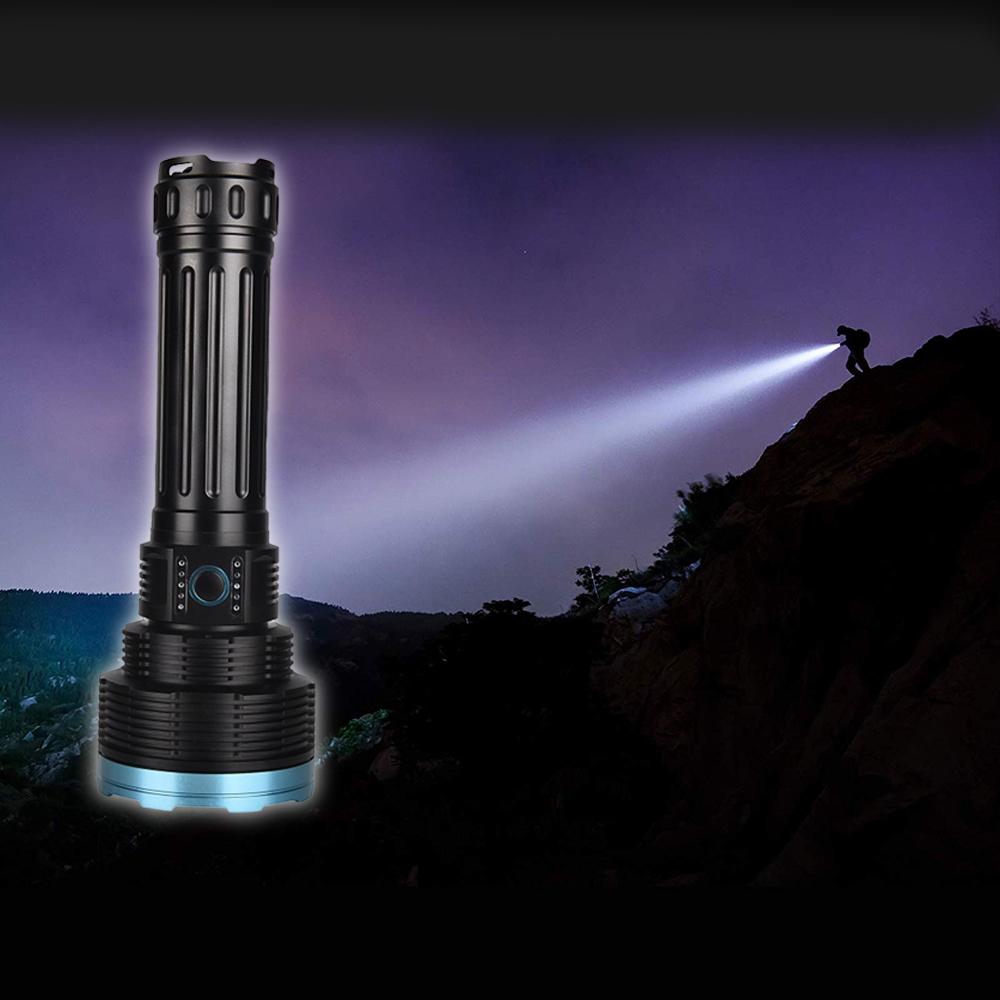 CRONY 6LED glare flashlight 22000 lumen 5000M rechargeable LED searchlight - Edragonmall.com