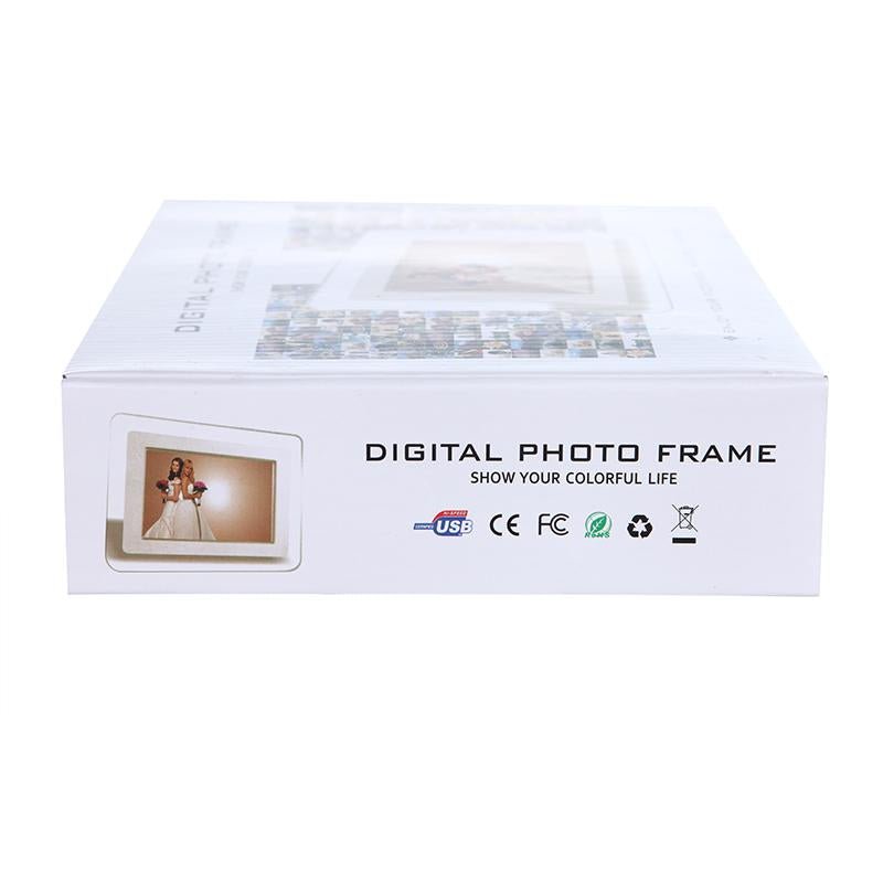 Crony 7 Inch HD Digital Photo Frame, 10GB Storage, Supports Remote Control Player Stereo MP3 Time -Black - Edragonmall.com