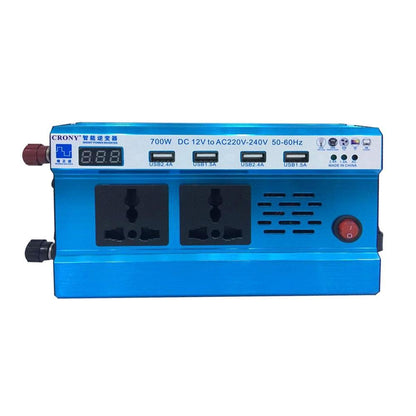 Crony 700W Inverter with Display Screen Car Power Inverter-DC 12V to 220V-240V AC Charging Port Converter Car Charger Adapter 4.2A 4 USB Ports - Edragonmall.com