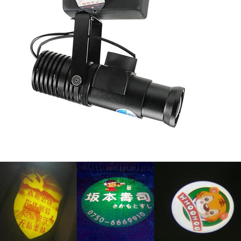 CRONY AD 25W with motor logo lamp LED HD Projection Advertising DIY LOGO Custom Lmage Projector Mall Restaurant Welcome Laser Sense Timing Light LED display - Edragonmall.com