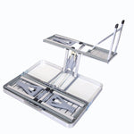 Crony Aluminum Picnic Table Lightweight Fold-Up Picnic Table - Edragonmall.com